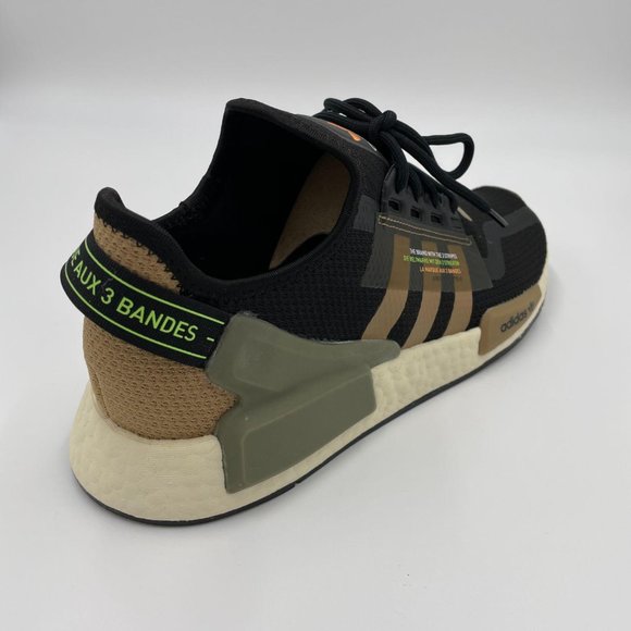 Adidas NMD R1 V2 Black / Cardboard Mens Shoes - Picture 7 of 8
